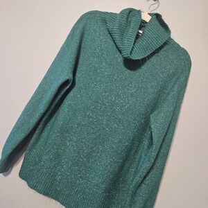 Staccato Teal Cowl Neck Sweater